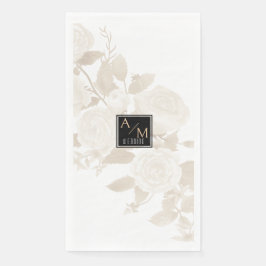 Servilleta De Papel Monograma de Moda boda