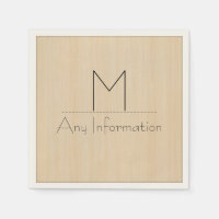 Monograma de textura de grano de madera