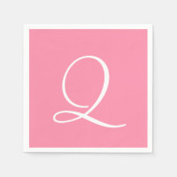 Monograma Flamingo Color moderno rosa Coordenado P