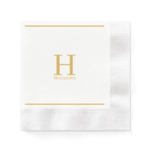 Monograma Napkin personalizado