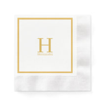 Monograma Napkin personalizado