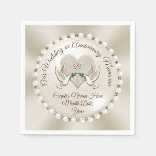 Servilleta De Papel Monograma, servilletas Bodas personalizadas
