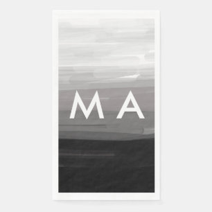 Servilleta De Papel Monograma simple añada su letra de nombre man mini