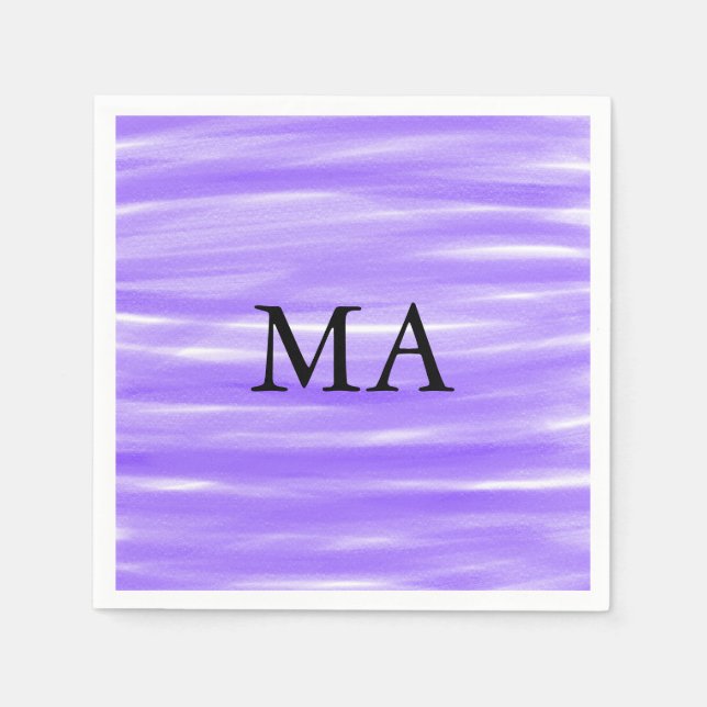 Servilleta De Papel Monograma simple añada su letra de nombre man mini (Anverso)