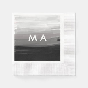 Servilleta De Papel Monograma simple añada su letra de nombre man mini