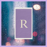 Servilleta De Papel Monogramado púrpura y crema<br><div class="desc">Esta toalla de papel puede ser cualquier color de fondo que seleccione. El fondo es púrpura; el monograma es crema en el tipo de letra serif clásico. Un gran regalo para un boda o para el calentamiento de la casa. Los clientes apreciarán las toallas disponibles a mano, sobre todo las...</div>