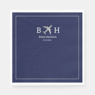 Servilleta De Papel Monogrammed Napkins for a Pilot