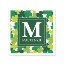 Monogrammed St. Patrick's Day Shamrock