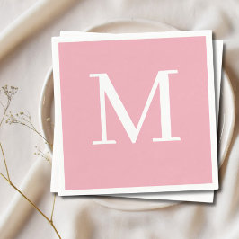 Servilleta De Papel Monogramo Boda Napkin Rubor Design
