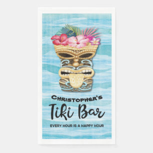 Servilleta De Papel Monogramo del Island Tropical Tiki Bar