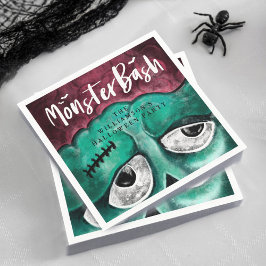 Servilleta De Papel Monster Bash Fun Fun Spookie Zombie Halloween Part