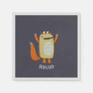 Servilleta De Papel Monster Bernard Custom Name