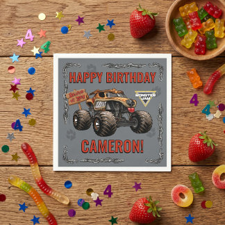 Servilleta De Papel Monster Jam - Cumpleaños de Monster Mutt