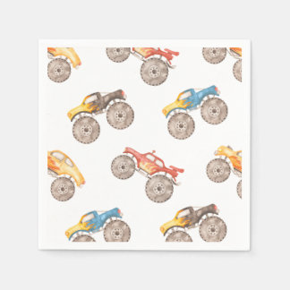 Servilleta De Papel Monster Truck Fiesta Napkins | Camiones Monster