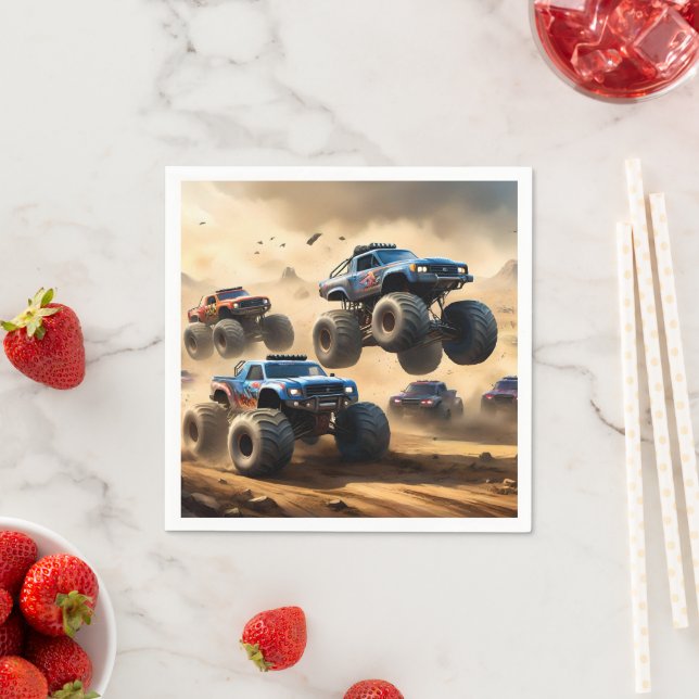 Servilleta De Papel Monster Trucks Mayhem, (In situ)