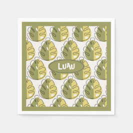 Servilleta De Papel Monstera Leaves – Green