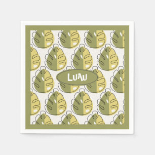 Servilleta De Papel Monstera Leaves – Green