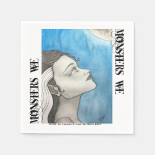 Servilleta De Papel Monsters We Cocktail Napkins - Halloween