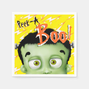 Servilleta De Papel Monstruo de Frankenstein Peek A Boo Halloween