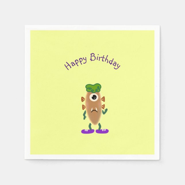 Servilleta De Papel Monstruo de papa (Anverso)