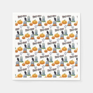 Servilleta De Papel Monstruo Tonto de Halloween