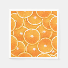 Servilleta De Papel Montaje digital de naranja Slice