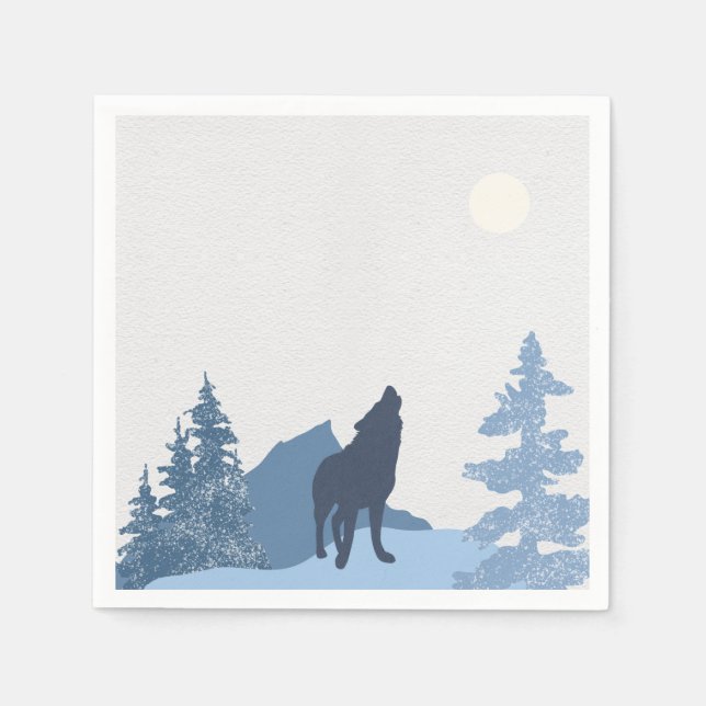 Servilleta De Papel Montaña Wolf (Anverso)