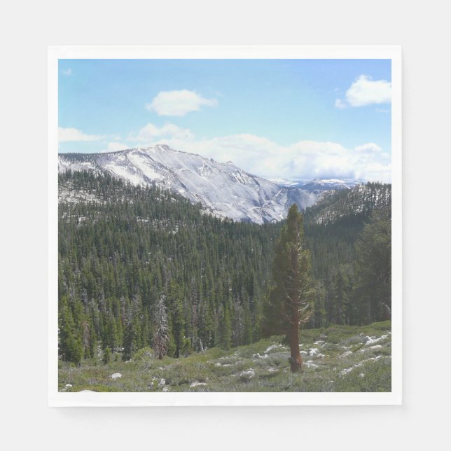 Servilleta De Papel Montañas Sierra Nevada II desde Yosemite (Anverso)