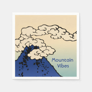 Servilleta De Papel Monte Fuji con Nubes Agrega tu Nombre