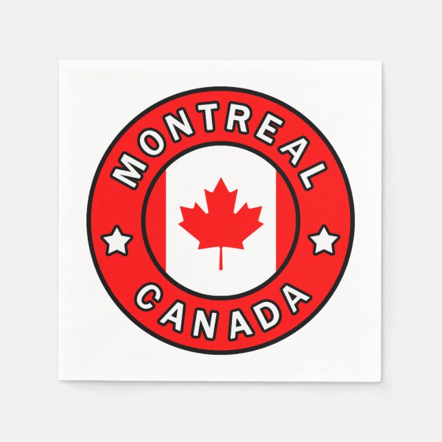 Servilleta De Papel Montreal Canadá (Anverso)