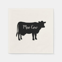 Servilleta De Papel Moo Cow Barnyard Fiesta Napkins de papel