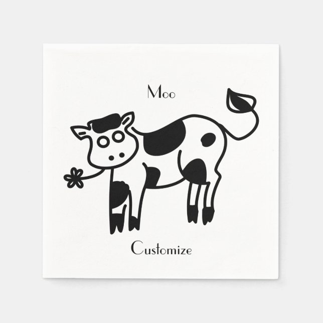 Servilleta De Papel Moo Cow Thunder_Cove (Anverso)