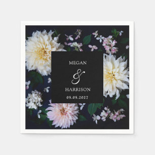 Servilleta De Papel Moody Dahlia Floral
