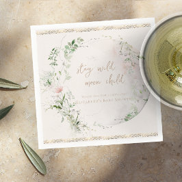 Servilleta De Papel Moon Child | Boho Hippie Baby Shower