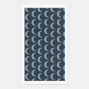 Servilleta De Papel Moon negrita en negro y azul en el cuarto de baño