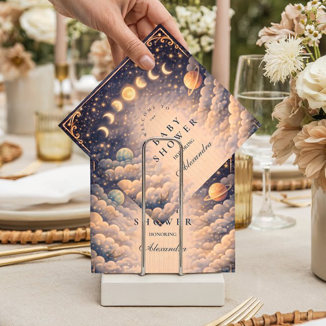 Servilleta De Papel Moon Phases Space Baby Shower (Subido por el creador)