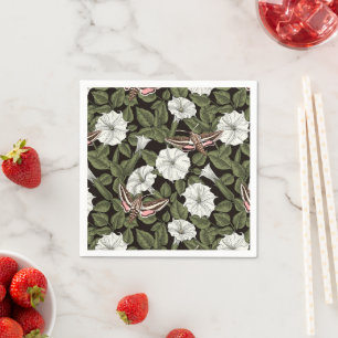 Servilleta De Papel Moonflowers y esfinges