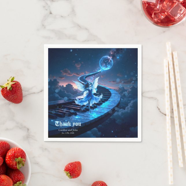 Servilleta De Papel Moonlight Rehearsal – Dancing in the moonlight.  (In situ)