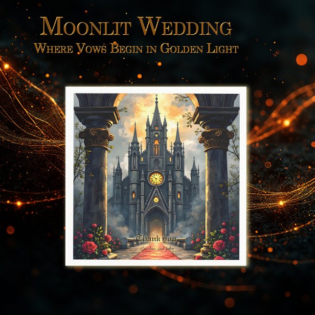 Servilleta De Papel Moonlit Aisle of Eternal Vows –Gothic Wedding Gate (Subido por el creador)