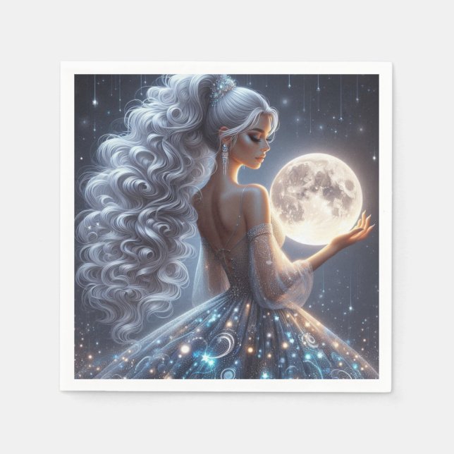 Servilleta De Papel Moonlit Siren (Anverso)