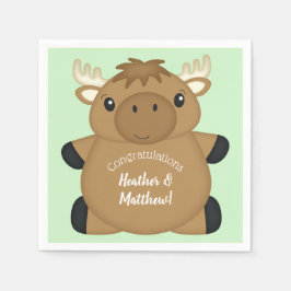 Servilleta De Papel Moose Baby Shower