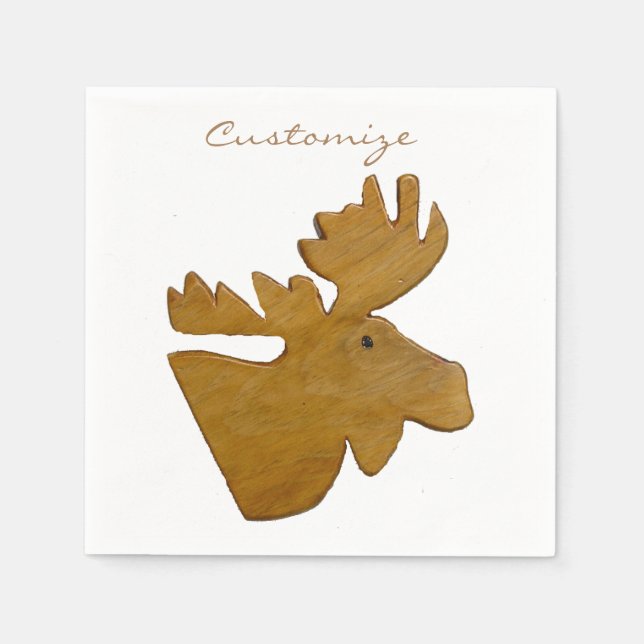 Servilleta De Papel Moose Head Thunder_Cove (Anverso)