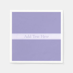 Servilleta De Papel Morado Pálido Elegante Personalizable