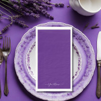 Morado real - guión elegante