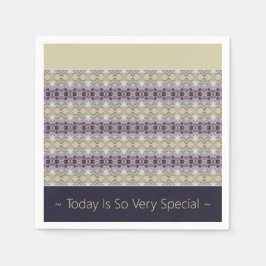 Servilleta De Papel Morado y beige