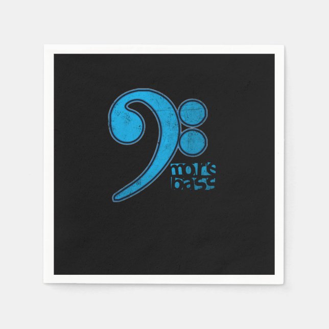 Servilleta De Papel More Bass Clef Note Musical Notes Musicians Music  (Anverso)
