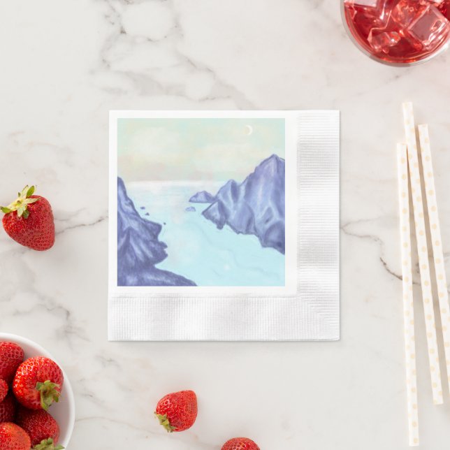 Servilleta De Papel Morning on the Fjord  (In situ)