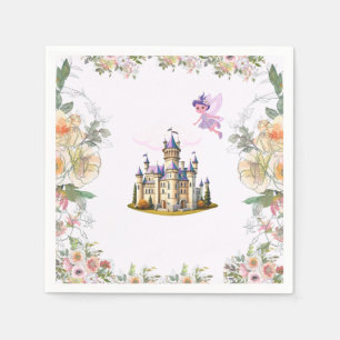 Servilleta De Papel Morple Castle Fairytale tema del cumpleaños con ha