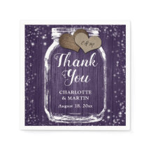 Morple Wood Mason Jar Dos Corazones Gracias Boda