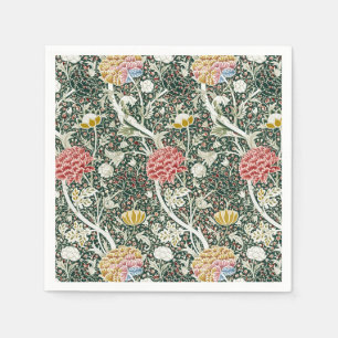 Servilleta De Papel Morris Cray Vintage Flor de Floral Diseño Verde